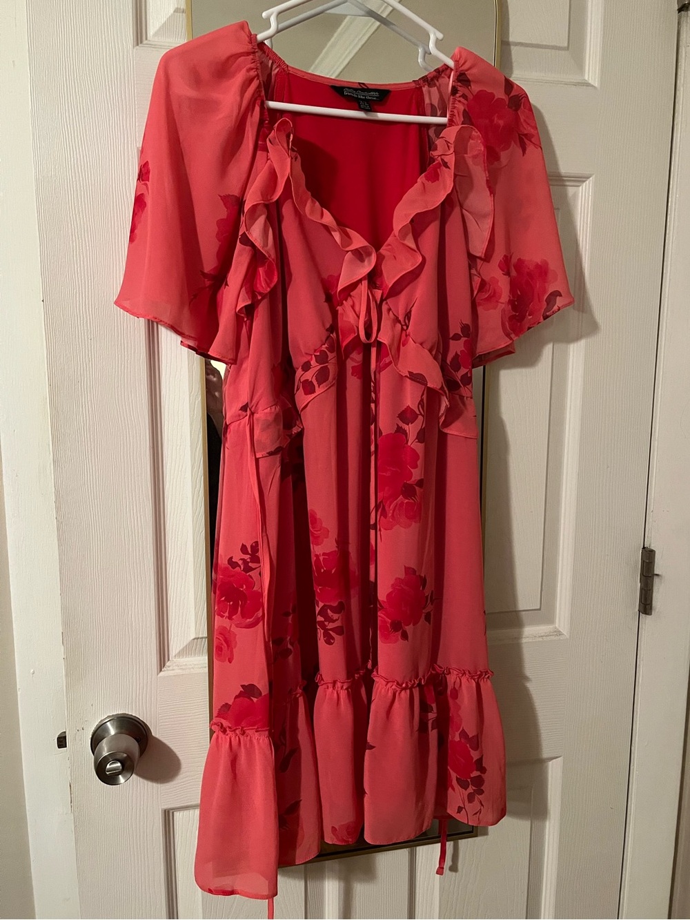 Pink floral dress